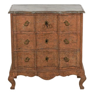 Scandinavian Chest in Original Paint, 1700s For Sale