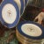 Set of 12 Spode Copelands Cobalt Dinner Plates, Acid Etched Gold For Sale - Image 12 of 13