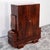 Art Deco Bookcase or Bar Cabinet in Hand-Polished Shellac Ash and Thuja Burl Wood, France, 1930s, in Restored conditions....