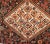 A wonderful late 19th century Gashgai rug with three large diamond medallions amidst an amazing field of flowers,...