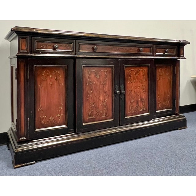 Artistica Artistica Rustic European Sideboard Credenza For Sale - Image 4 of 12