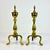 Mid-Century Traditional Federal Arts & Crafts Brass Andirons - A Pair For Sale - Image 4 of 12