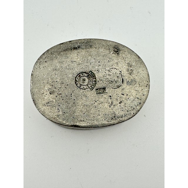1960s Vintage Pewter Trinket Box For Sale - Image 5 of 6