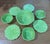 Hollywood Regency 1970s Duncan Enterprises Hollywood Regency Cabbage Ware Serving Bowls and Plates Green Set - 8 Pieces For Sale - Image 3 of 9