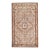 1960s Vintage Persian Distressed Handmade Floral Peach Wool Rug For Sale