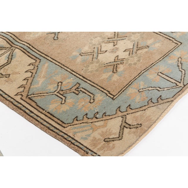 1960s Vintage Small Oushak Rug - Muted Taupe For Sale - Image 5 of 10