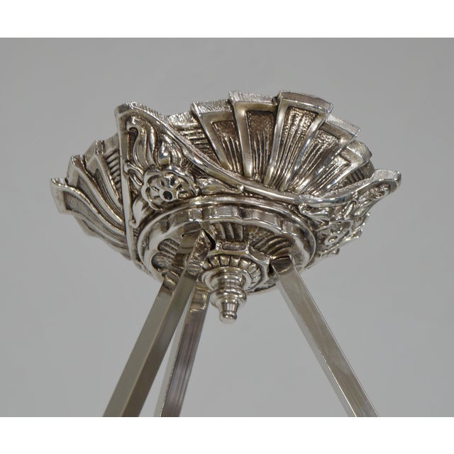 French Art Deco Pendant Light by Loys Lucha 1930 France For Sale - Image 11 of 14