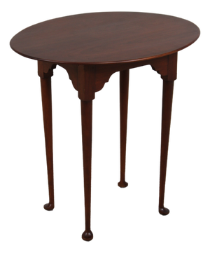 Eldred Wheeler Oval Cherry Occasional Walnut Accent Table