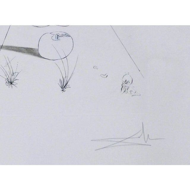 Surrealism Dali Aurelia Visage Surrealiste, Original Hand-Signed Print For Sale - Image 3 of 4