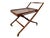 Mid-Century Modern Mid-Century Danish Modern Teak Folding Serving Cart For Sale - Image 3 of 9