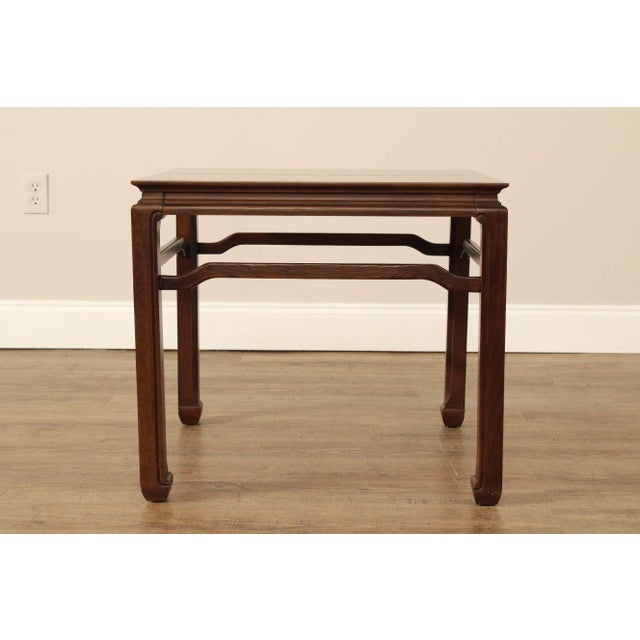 Davis Chinese Ming Dynasty Style Carved Oak Side Table For Sale - Image 11 of 12