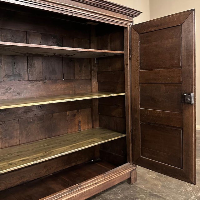 18th Century Rustic Country French Oak Armoire For Sale - Image 11 of 18