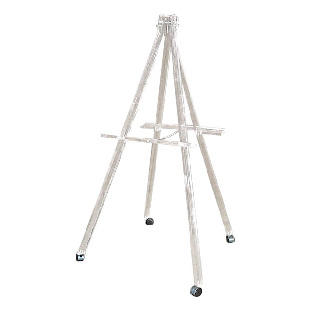 Mid 20th Century Lucite Standing Easel For Sale