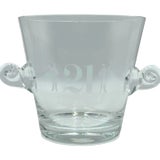 Vintage the '21' Club Nyc Restaurant Tiffany & Co. Glass Ice Bucket Barware For Sale