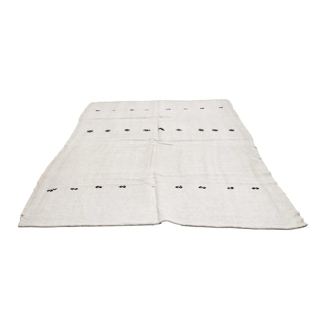 Handwoven vintage hemp kilim rug from Yozgat region of Turkey. Approximately 45-55 years old. In very good condition.