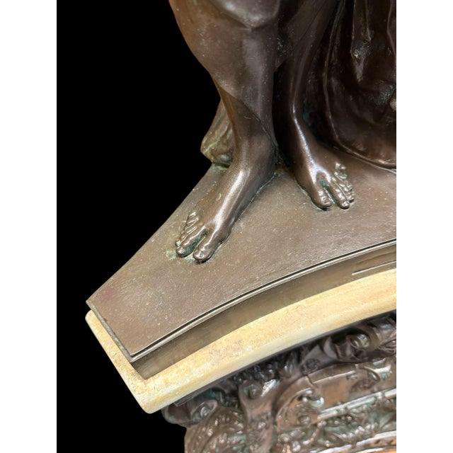 A Palatial French Patinated Bronze Sculpture of the Three Graces For Sale In Los Angeles - Image 6 of 11