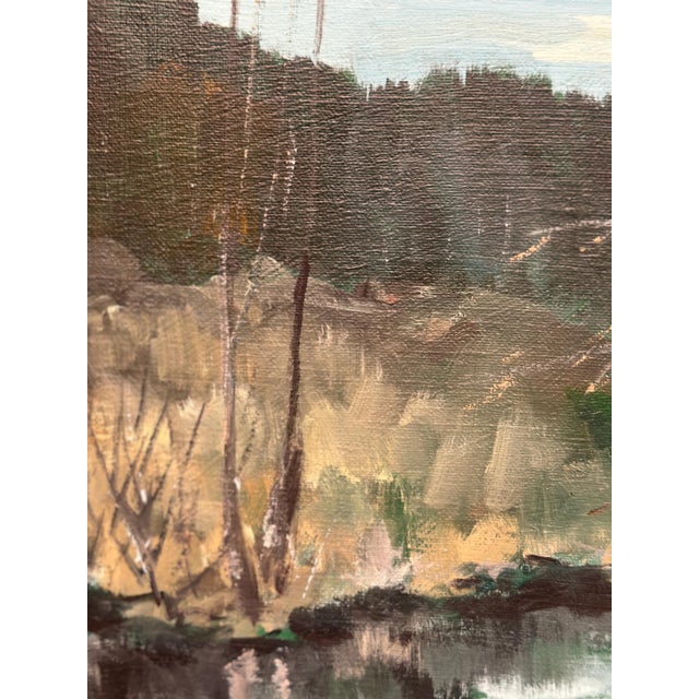Tedde Rhodin, Autumn Landscape from Småland, 1979, Oil on Canvas, Framed For Sale - Image 14 of 18