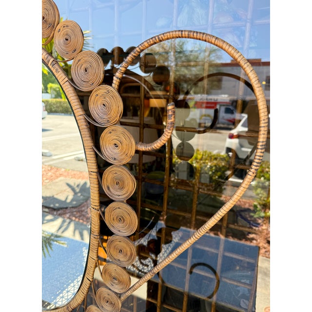 1970's Wicker & Rattan on Iron Frame, Vanity For Sale In Miami - Image 6 of 13