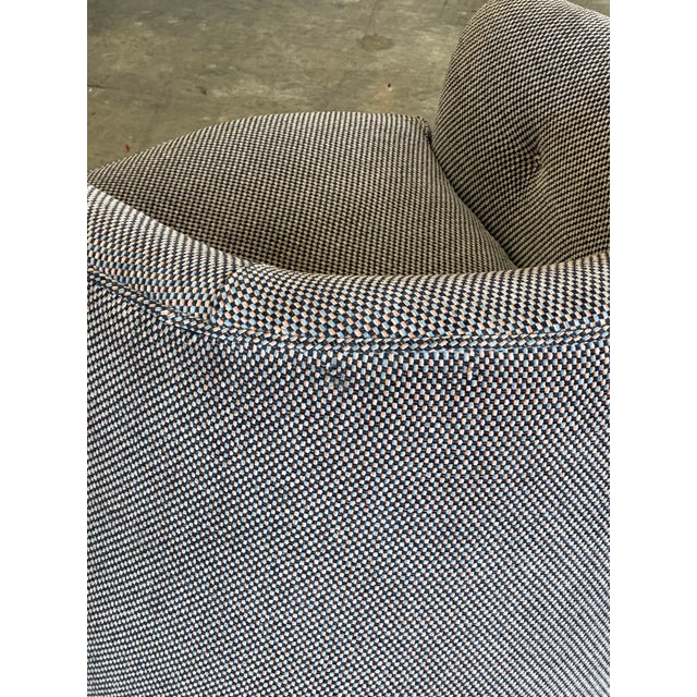 1970s Milo Baughman for Thayer Coggin Swivel and Tilt Chairs, Unmarked- A Pair For Sale - Image 18 of 18