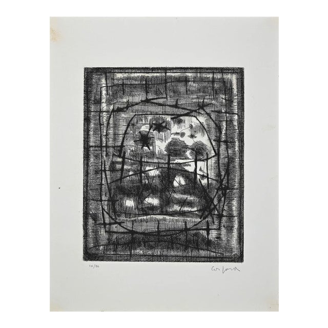 Antonio Corpora, Untitled, Original Etching, Mid-20th Century For Sale