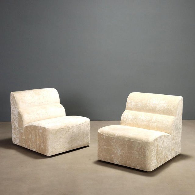 Textile Antelami Lounge Chairs by Kazuhide Takahama for Simon Gavina, 1970s, Set of 2 For Sale - Image 7 of 7