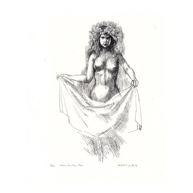 1960s Flora Female Nude Etching For Sale