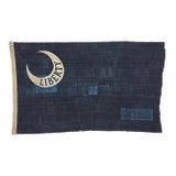Distressed Cotton Fort Moultrie Liberty Flag Made From Vintage Indigo For Sale