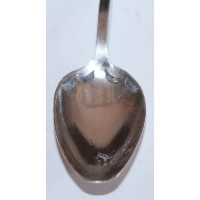 Silver Early 20th Century Turquoise and Silver Spoons - Set of 4 For Sale - Image 8 of 13