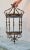 Brown Metal and Glass Lantern Lamp, 1960s For Sale - Image 8 of 8