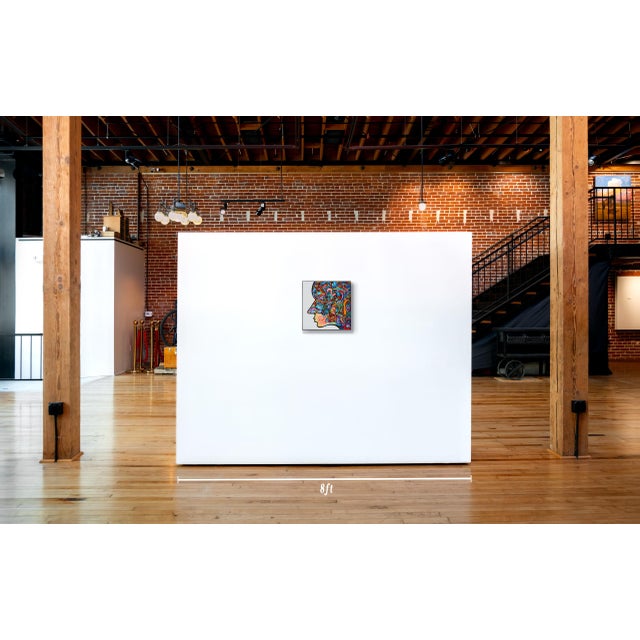 Cubism Alexander Arshansky Cubist Painting "Born to Save" For Sale - Image 3 of 4