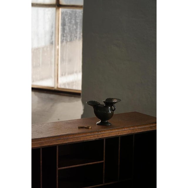 Art Deco Scandinavian Danish Model D‑118 Diskometal Vase from Just Andersen, 1930s For Sale - Image 4 of 16