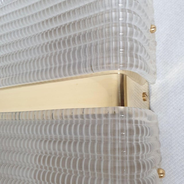 1970s Mid-Century Modern Glass Wall Sconces - a Pair For Sale - Image 10 of 10