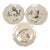 Diva Pyari for Anthropologie Linea Carta Alphabet Dessert Appetizer Plates- Set of 3 For Sale