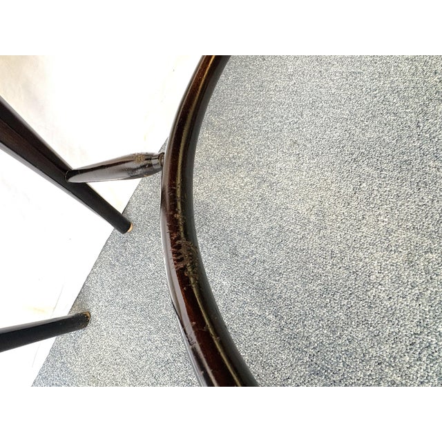 Vintage High Swept Back Windsor Birdcage Chairs in Ebony Finish- A Pair For Sale - Image 18 of 18