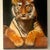 Late 20th Century Vintage Painting of Regal Tiger on Canvas, Signed For Sale - Image 13 of 14