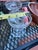 1970s Vintage Pair of Glass Champagne Style Candlestick Holders For Sale - Image 5 of 6