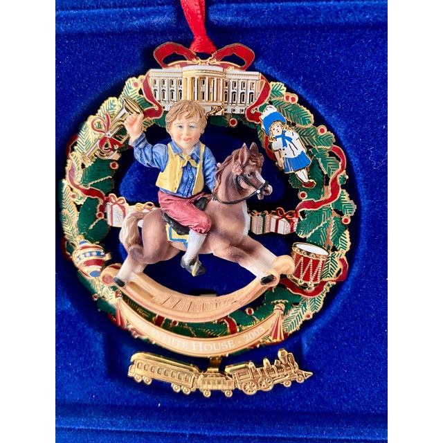 Vintage Official 2003 White House Christmas Ornament – Ulysses S. Grant Rocking Horse, Nib For Sale - Image 12 of 12