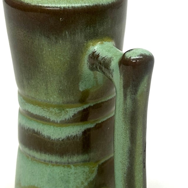 Green Mid 20th Century Mid-Century Modern Prairie Green Pottery Salt & Pepper Shakers by Frankoma Pottery, Set of 4 For Sale - Image 8 of 10