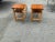 Wood Mid Century Modern Set of Bamboo End Tables- Pair For Sale - Image 7 of 9