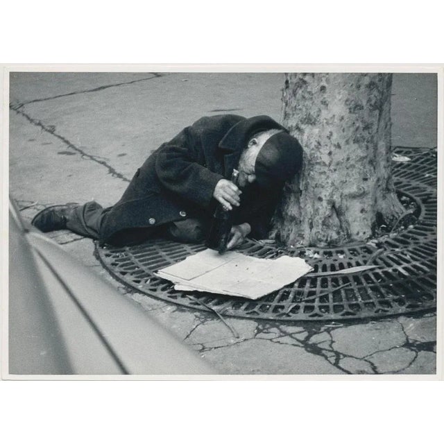 1950s Erich Andres, Homeless People Lying on the Streets, Paris, France, 1950s, Black & White Photograph For Sale - Image 5 of 5