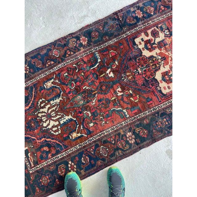 Antique Persian Malayer Over-sized Extra Long Beautiful Cypress Tree Runner Rug 3.4 x 17 For Sale - Image 14 of 17