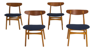 Vintage CH30 Dining Chairs by Hans J. Wegner for Carl Hansen & Søn, 1950s, Set of 4