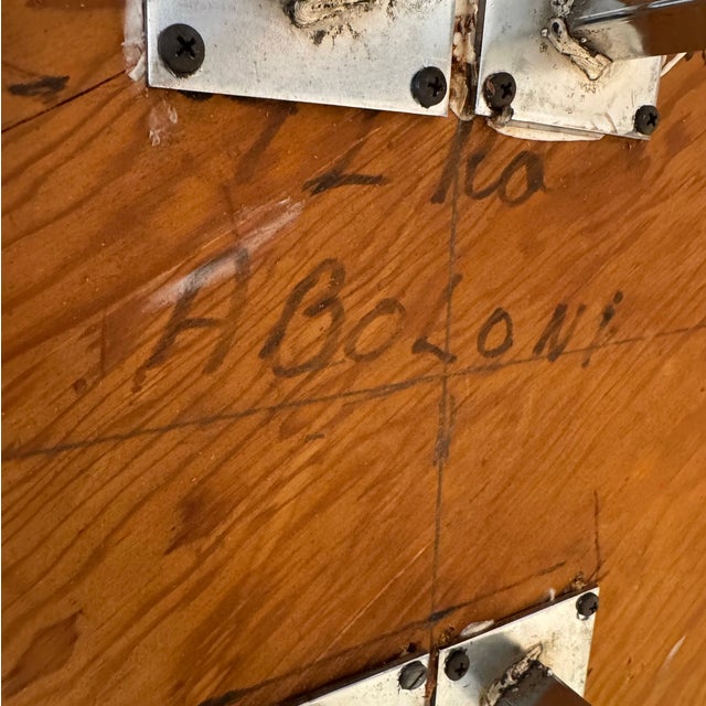 Vintage Abalone Shell Resin and Chrome Circular Dining Table For Sale - Image 14 of 14