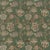Morris & Co Theodosia Embroidery Fabric in Bottle Green For Sale