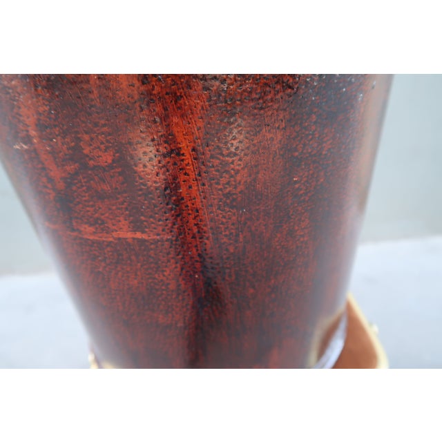 Brown French Multipurpose Side Table 1970s in Wood For Sale - Image 8 of 10