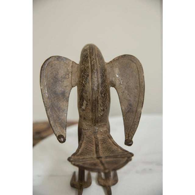 Mid 20th Century Vintage African Bronze Bird For Sale - Image 5 of 8