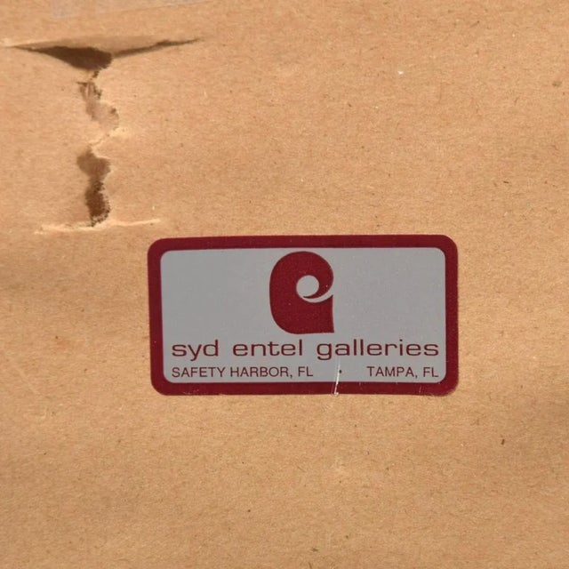 1990s Original Signed Tadashi Asoma "Afternoon Reflections" Screenprint, Ed. 132/175, Framed For Sale - Image 11 of 12