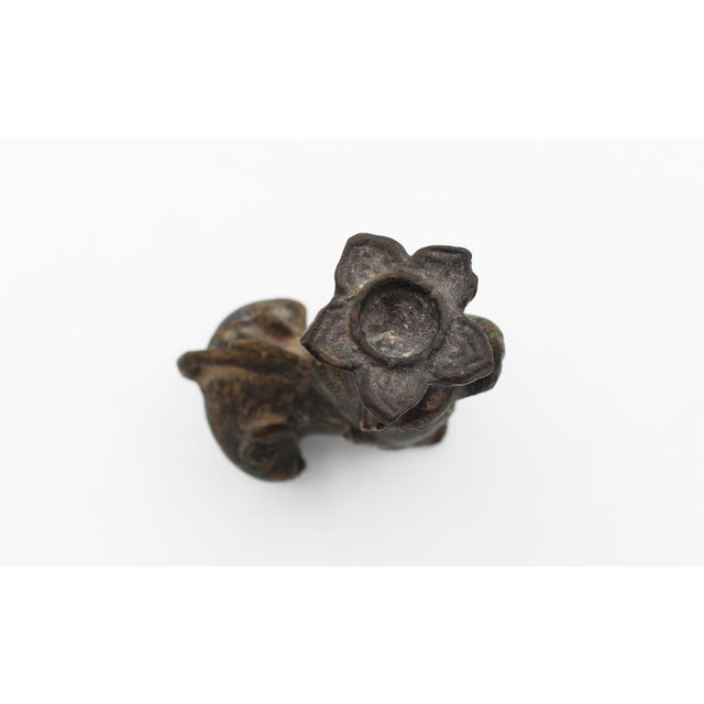 Late 19th Century Pair of Bronze Burmese Chinthe Temple Guardian Lions For Sale In Raleigh - Image 6 of 6