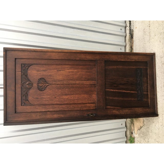 Antique Oak Wardrobe Door For Sale - Image 10 of 18