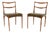 Danish Teak and Leather Chairs attributed to Henry Klein for Bramin, 1960s, Set of 2 For Sale